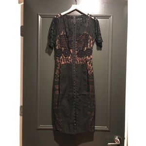 Anthropologie Carissima Sheath Dress by Byron Lars